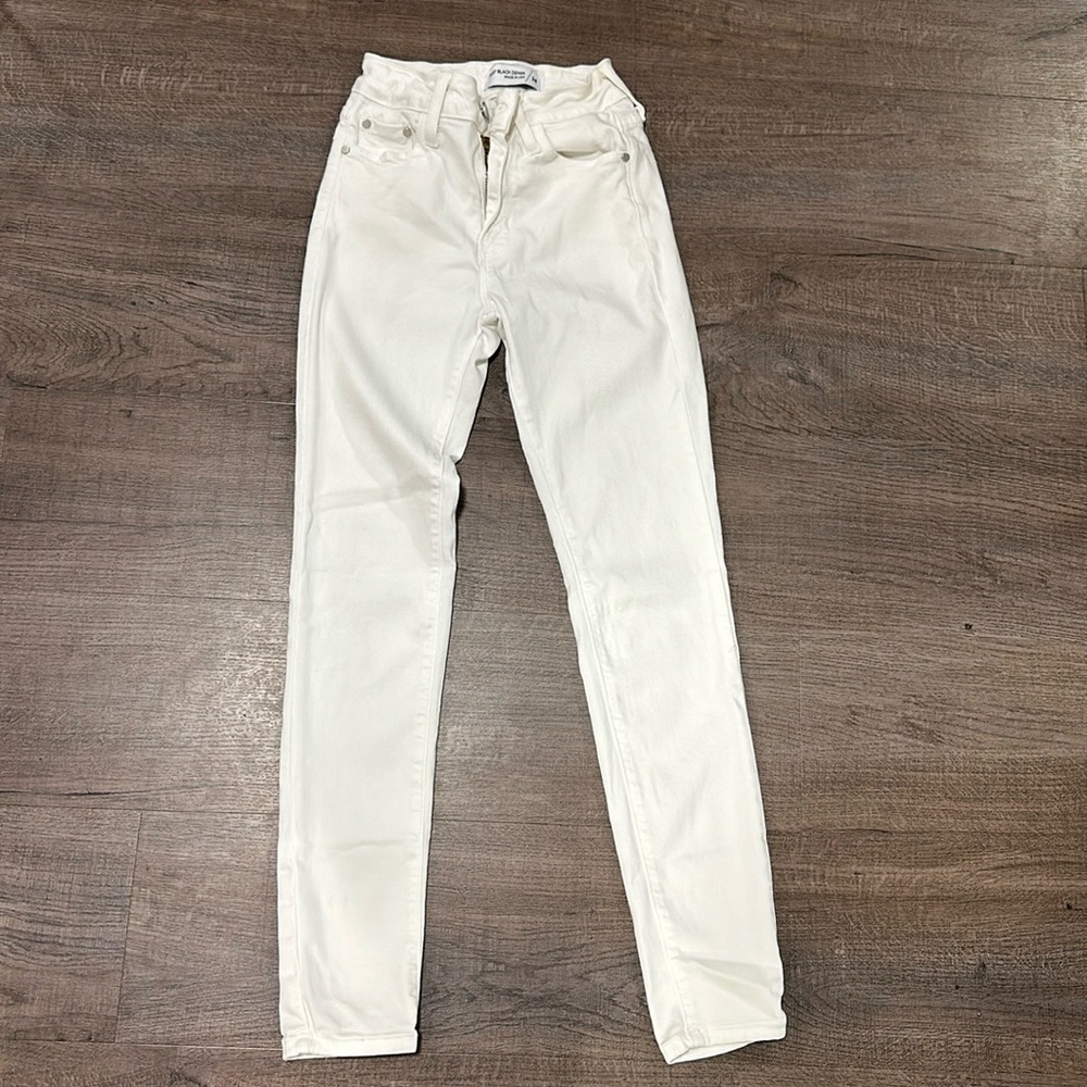 Just Black white denim